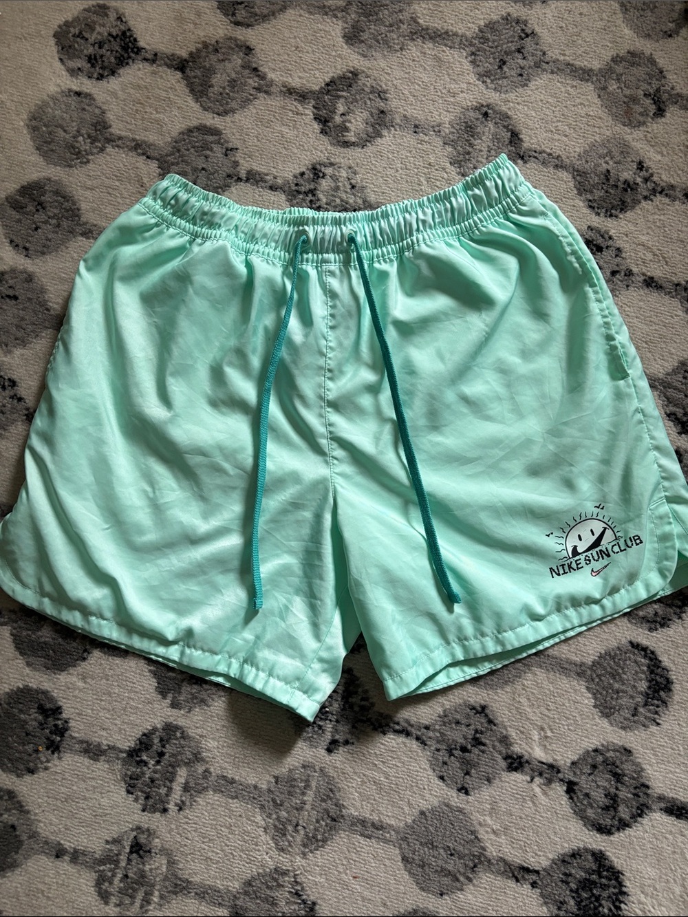 RARE* Nike Mint Green Swim Shorts with Drawstring